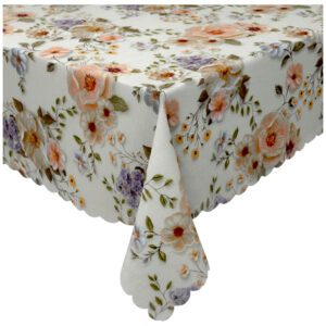 obrus plamoodporny pastelowe kwiaty